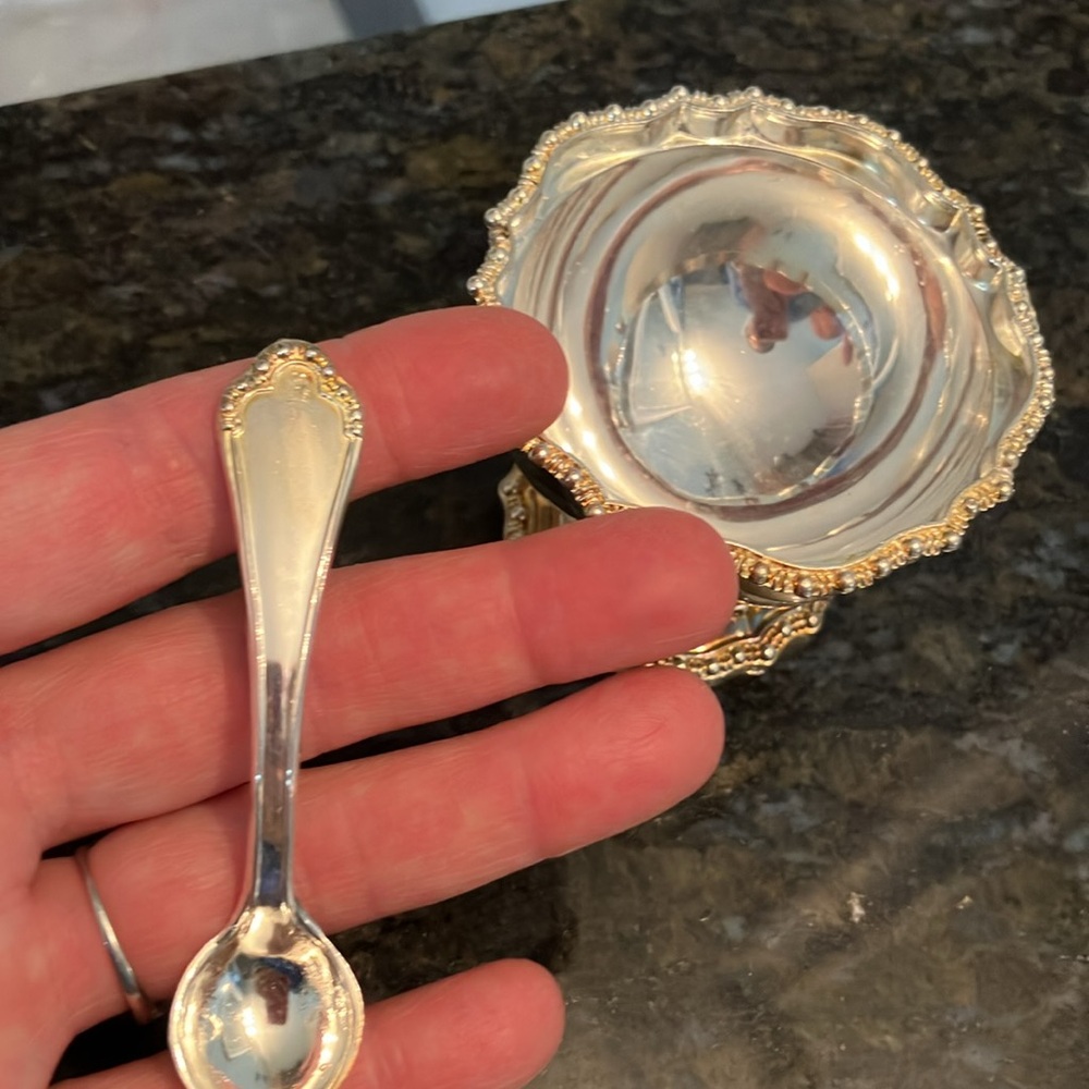 Silverplated saltcellar - Picture 3 of 6